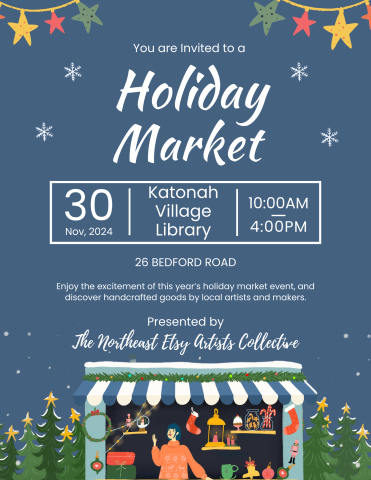 ETSY Holiday Market - Handcrafted goods by local artists and makers.